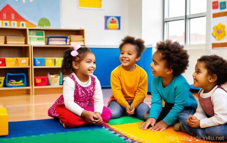 유아교육지도사 자격증 시험 기간별 학습 계획법 - **Prompt:** A diverse group of joyful and energetic preschool children, aged 3-5, are engaged in a v...