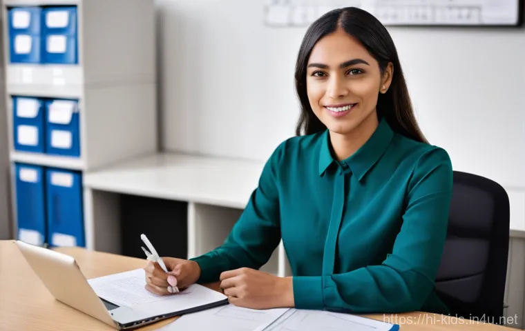 유아교육지도사로서의 직장 생활 에티켓 - **Prompt:** A diverse group of male and female early childhood educators, dressed in professional ye...