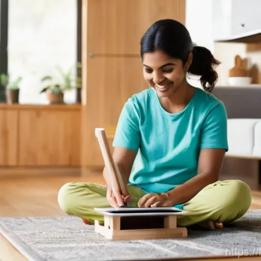 유아교육지도사 필수 온라인 학습 플랫폼 - **Prompt 1: Celebrating Online Learning and Family Balance**
    A bright, warm image showing a smil...