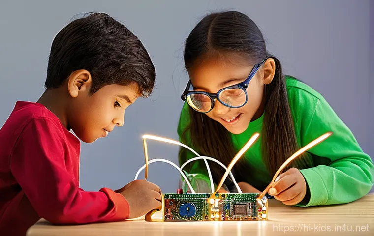 유아교육지도사 실무에서 필요한 도구 - Artistic Expression: A Canvas of Imagination**

A detailed and vibrant scene showcasing two children...