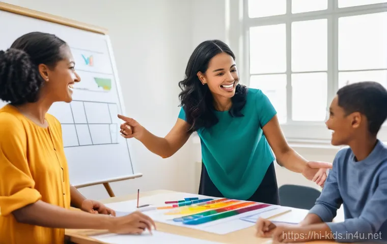 유아교육지도사 자격증 취득 후 연봉 협상 사례 - **Prompt:** "A thoughtful and serene female early childhood educator, in her early 30s, stands in a ...