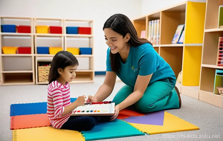 유아교육지도사 자격증 취득 후 추천 근무처 - **Prompt:** "A vibrant and joyful preschool classroom scene featuring a diverse group of 4-year-old ...