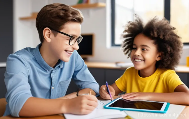 유아교육지도사 자격증 취득 후 추천 근무처 - **Prompt:** "A serene and supportive special education center where a patient male educator, fully c...