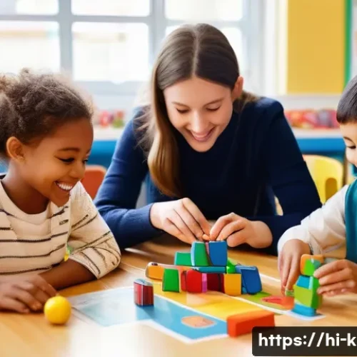 유아교육지도사 강의 준비 가이드 - **Prompt:** A vibrant, sunlit classroom filled with diverse children aged 5-8 years, fully clothed i...