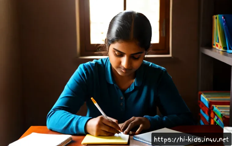 유아교육지도사 필기시험 대비 효과적인 학습법 - Photorealistic Indian woman in her late twenties preparing for an early childhood education certific...